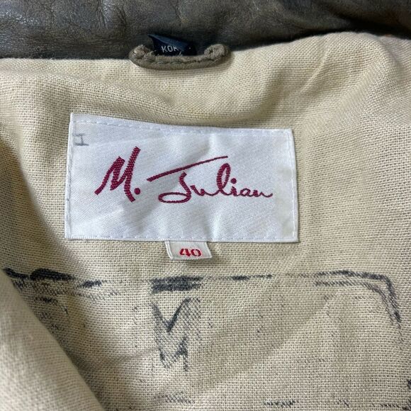 M. Julian Vintage Adventure Leather Parka 40 - Picture 4 of 4